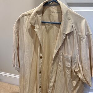 Cream Button-Up Shirt
